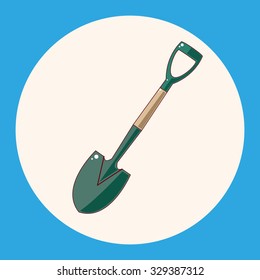 gardening shovel theme elements