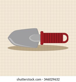 gardening shovel theme elements