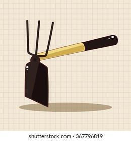 gardening shovel theme elements