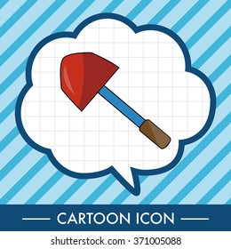 gardening shovel theme elements