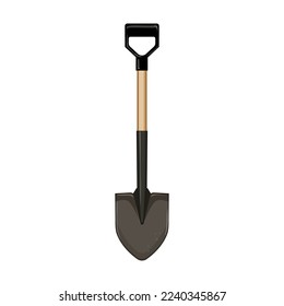 gardening shovel tool cartoon. gardening shovel tool sign. isolated symbol vector illustration