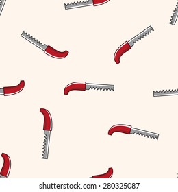 gardening sickle , cartoon seamless pattern background