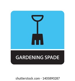 Gardening spade icon for web and mobile