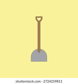 Jardinagem ferramenta de pá ilustração vetorial