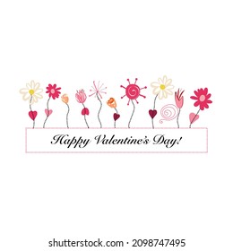 Gartenfrühlingsbanner-Design tropische rosa Blumen