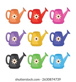 Jardinagem Sprinkler Pot Vetor Ilustração
