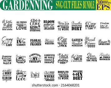 
gardening SVG Cut Files Bundle svg