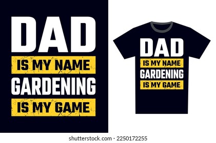 Gardening T Shirt Design Template Vector