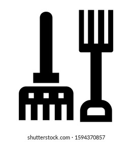 gardening tool icon isolated sign symbol vector illustration - high quality black style vector icons
