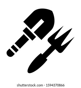 gardening tool icon isolated sign symbol vector illustration - high quality black style vector icons

