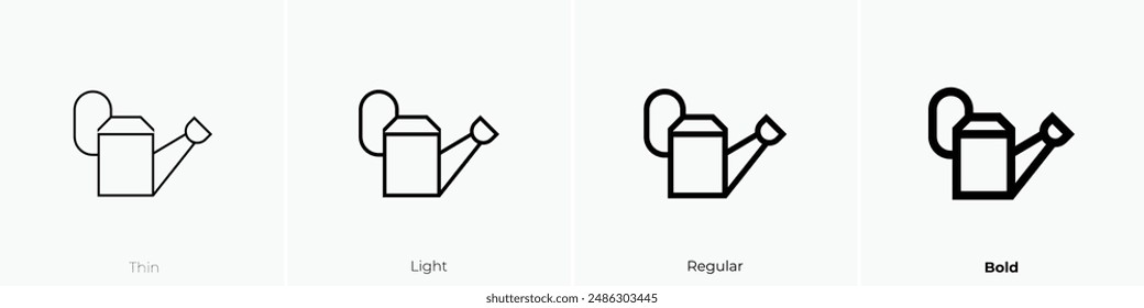 gardening tool icon. Thin, Light Regular And Bold style design isolated on white background