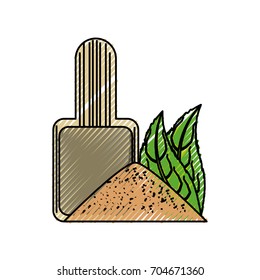 Gardening tool isolated