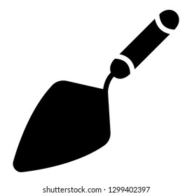 Gardening tool, trowel solid icon 