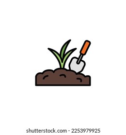 gardening tool vector type icon