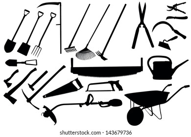 Gardening tools collection