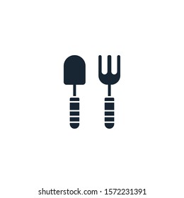 Gardening tools creative icon. filled simple illustration. From gardening icons collection. Isolated Gardening tools sign on white background