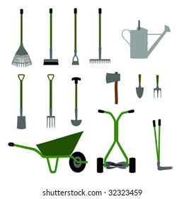 Gardening tools and equipment Set No.1.