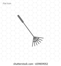 Gardening Tools Icon Flat Graphic Design
