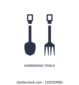 gardening tools icon. Simple element illustration from hobbies concept. gardening tools editable symbol design on white background. Can be use for web and mobile.