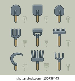 Gardening Tools Icons