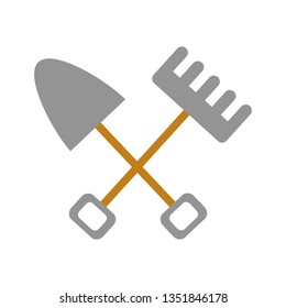 gardening tools isolated icon