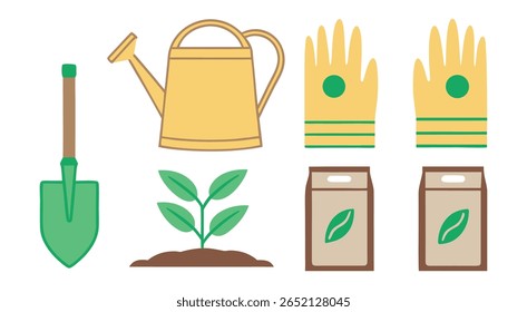 Ferramentas de jardinagem Mudas de água pode luvas de pás fertilizantes