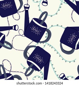 gardening tools with white background -  vector seamless pattern - Great for wallpaper,backgrounds,gifs,surface pattern design,packaging design projects, stationary,fabric