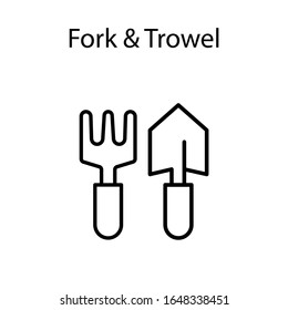 gardening or for and trowel icon -vector. white background. premium quality-symbol. gardening or for and trowel  sign. web design and mobile design. gardening or for and trowel  element-icon