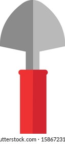 gardening trowel simple clip art vector illustration