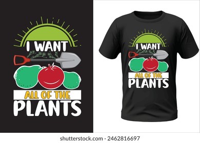 Gardening t-shirt design and vector file