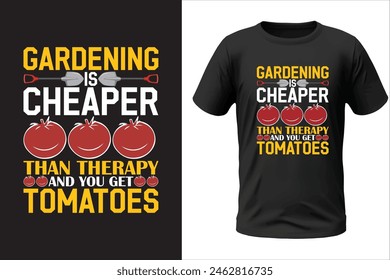 Gardening t-shirt design and vector file