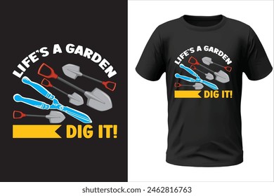 Gardening t-shirt design and vector file