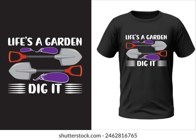 Gardening t-shirt design and vector file