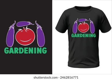 Gardening t-shirt design and vector file