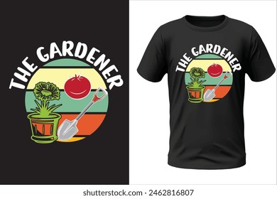 Gardening t-shirt design and vector file