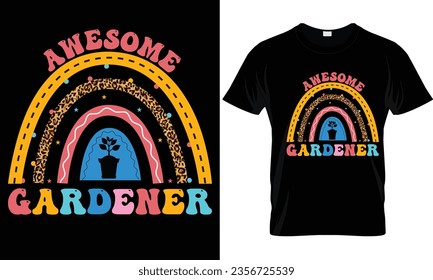 Gardening t-shirt design vector graphic.