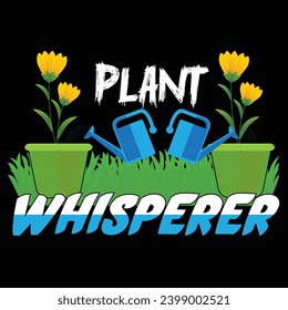 Gardening T-shirt Design Vector Template