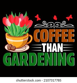 Gardening T-shirt Vector Format for T-shirt And Mug Design
