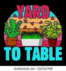 Gardening T-shirt Vector Format for T-shirt And Mug Design