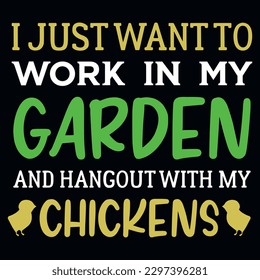 Gardening typography tshirt design vector design 