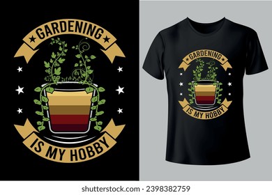 Gardening Unique typography, custome, vintage T-shirt Design