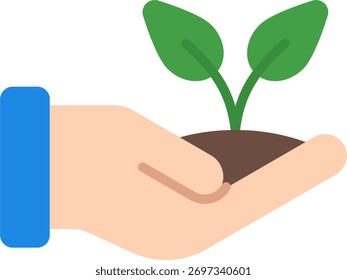 Diseño de Vector de jardinería en estilo moderno, riego de plantas y concepto de agricultura casera, ilustración de estilo de vida ecológico. Icono plano