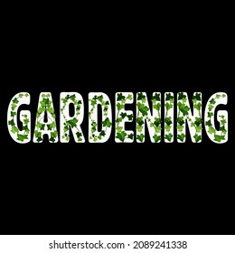 Gardening Vector Format for T-shirt And Mug Design