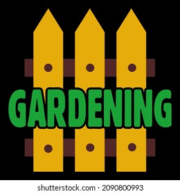 Gardening Vector Format for T-shirt And Mug Design