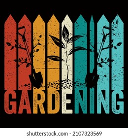 Gardening Vector Format for T-shirt And Mug Design