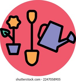 Gardening Vector Icon which is suitable for commercial work and easily modify or edit it
