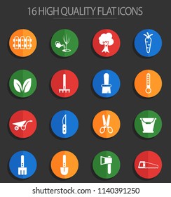 gardening vector icons for web and user interface design