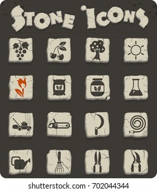 gardening vector icons for web and user interface design