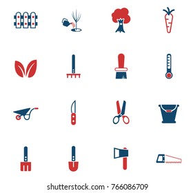 gardening vector icons for web and user interface design