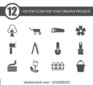 gardening vector icons for your creative ideas